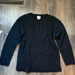 sparkly black sweater